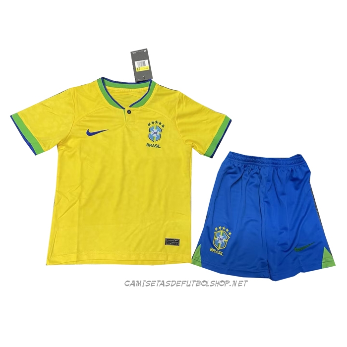 Camiseta Primera Brasil 2022 Nino | Brasil camiseta